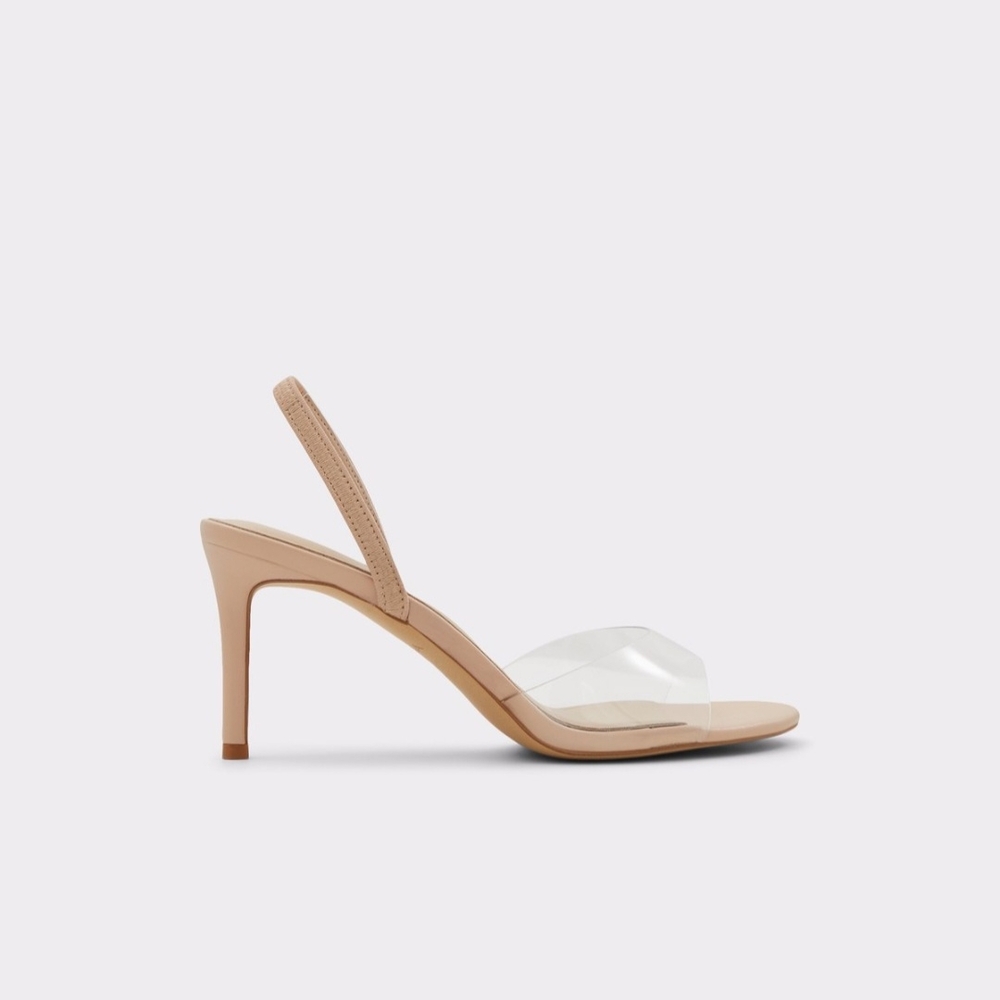 Aldo Nude Slingback Heels Size 7.5